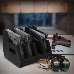 Brihard Advanced Foam Holder – pistoletų stovas 4 ginklams