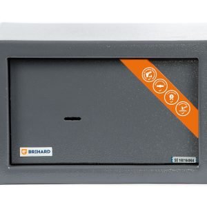 Brihard Pistol K – kompaktiškas seifas 1 pistoletui su raktine spyna