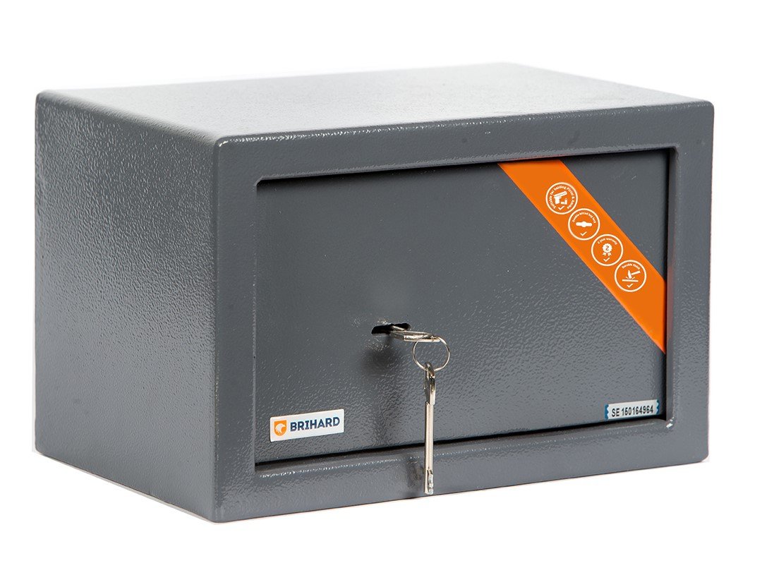 Brihard Pistol K – kompaktiškas seifas 1 pistoletui su raktine spyna - Image 3