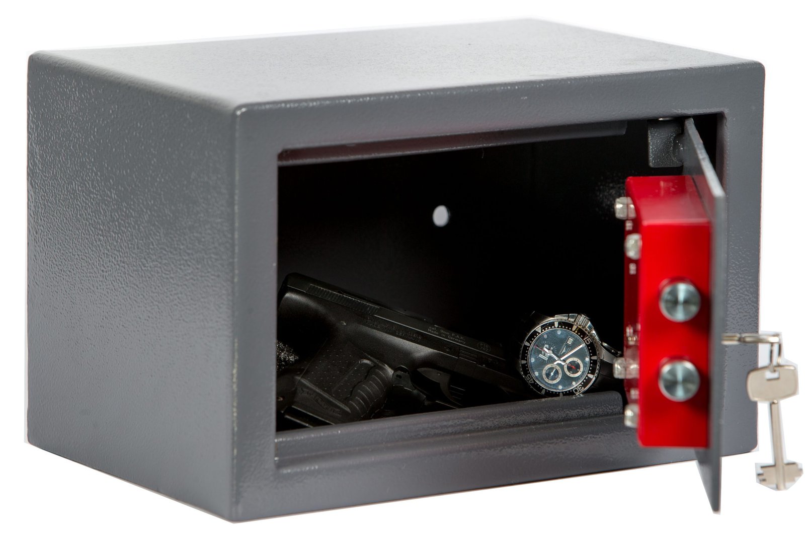 Brihard Pistol K – kompaktiškas seifas 1 pistoletui su raktine spyna - Image 2