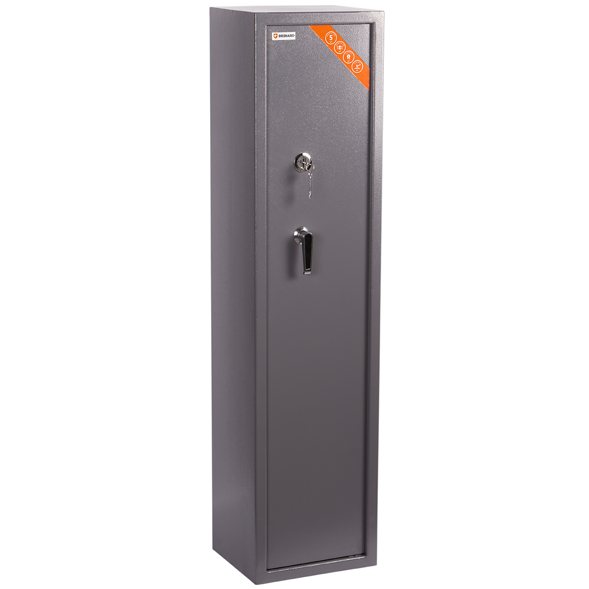 Brihard Hunter 5 K – seifas 5 šautuvams su raktine spyna - Image 4