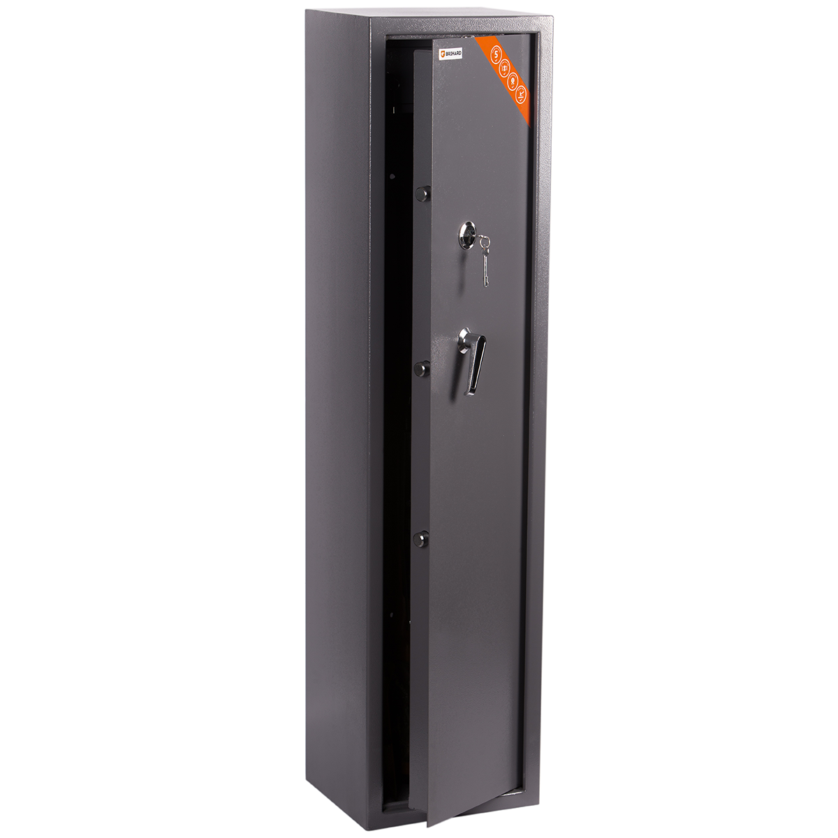 Brihard Hunter 5 K – seifas 5 šautuvams su raktine spyna - Image 3