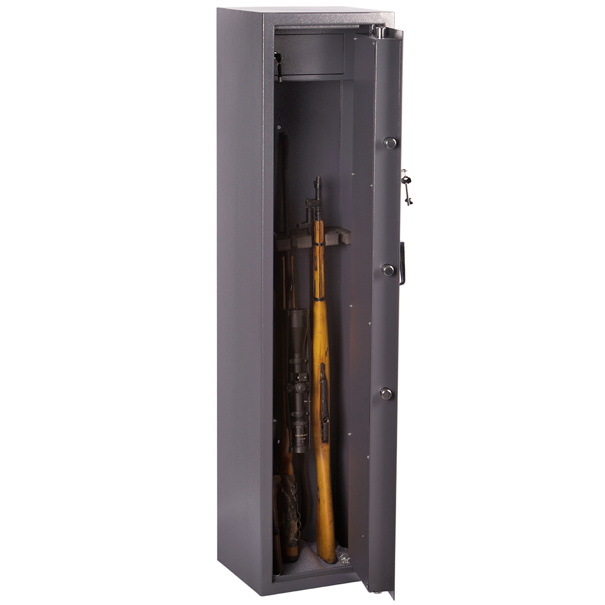 Brihard Hunter 5 K – seifas 5 šautuvams su raktine spyna - Image 2