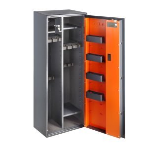 Brihard Hunter Premium Combi 12 E sertifikuotas ginklų seifas (S1 klasė, 12 ginklų, elektroninė spyna)