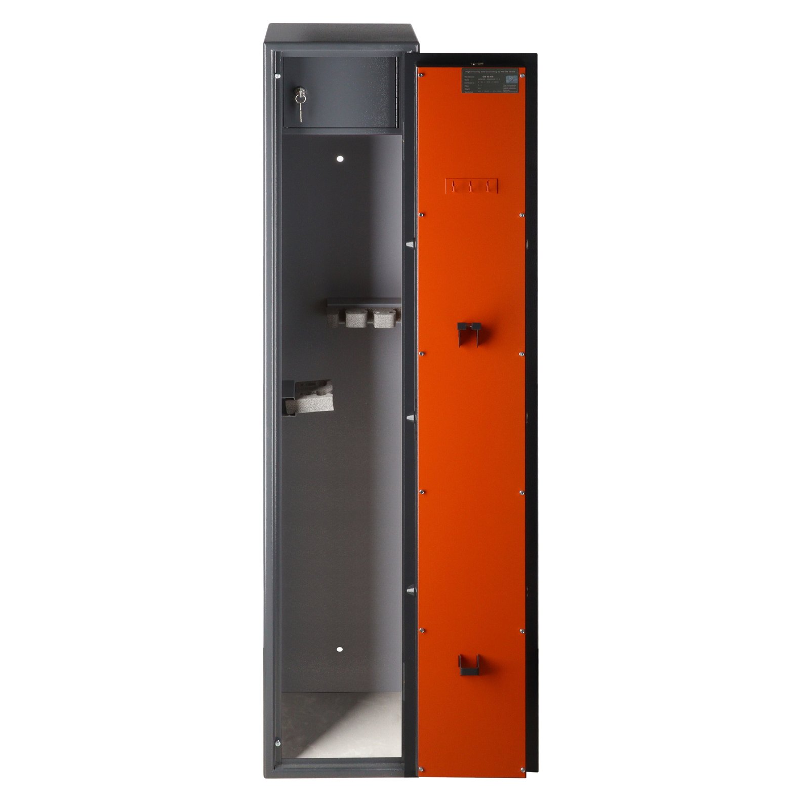 Brihard Hunter Premium 5 K sertifikuotas ginklų seifas (S1 klasė, 5 šautuvai, raktinė spyna) - Image 10